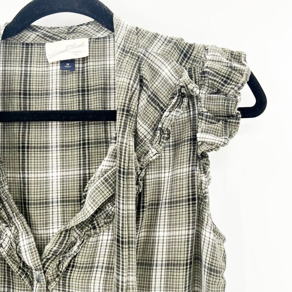 Universal Thread Button Down Blouse Womens Size M… - image 3